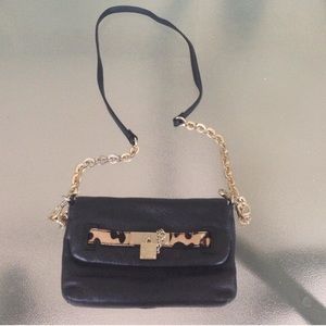Calvin Klein Leather and Leopard Crossbody🐆