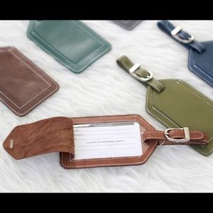 Genuine Leather Luggage Tag