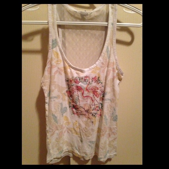 Flamingo tank top.