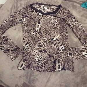 Animal print top