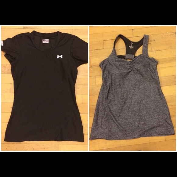 LOT of 2 Under Armour & Old Navy workout tips!