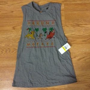 Lion king hukuta mutata open back muscle tank