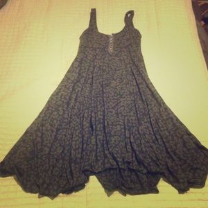 Black & Grey Leopard Dress by Free People