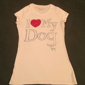 Pink I love my Dog Shirt