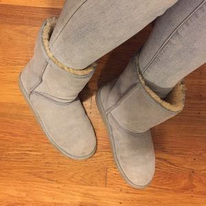 Authentic  classic short light ash blue uggs