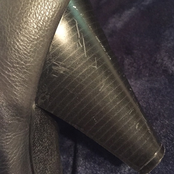 Gray Heeled Boots - Picture 4 of 4