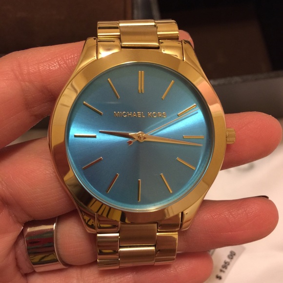 💕💕 BUNDLE 💕💕 MK Slim Runway Goldtone Watch - Picture 3 of 4