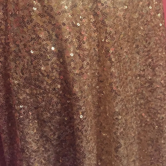 Gold Sequin Skirt - Picture 3 of 4