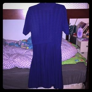 Oasis Blue Turtleneck Dress