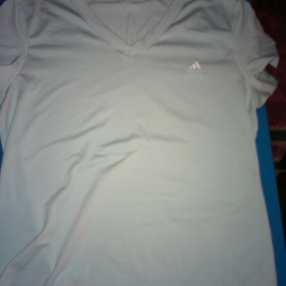 Adidas grey v neck top