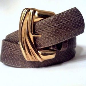Vintage Dame Real Snake Skin Belt