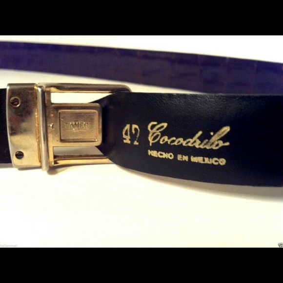 Vintage Taner Real Crocodile Belt - Picture 3 of 4