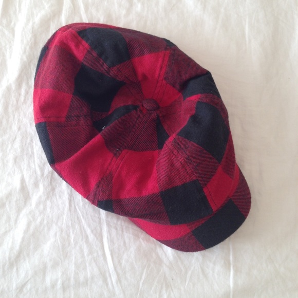 Urban Outfitters Red Checkered Hat