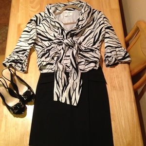 Bundle blazer with skirt & shoes