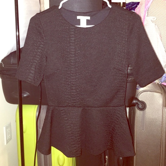 Peplum top with sleeve