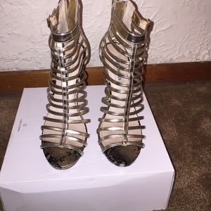 Steve Madden Gold Heels