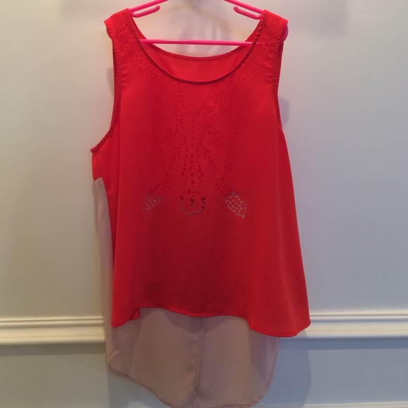 LF Red and Beige Tank