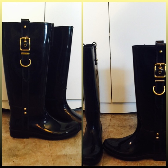 👌COACH👌 Black Tasha Rainboots BEST OFFER *Reposh