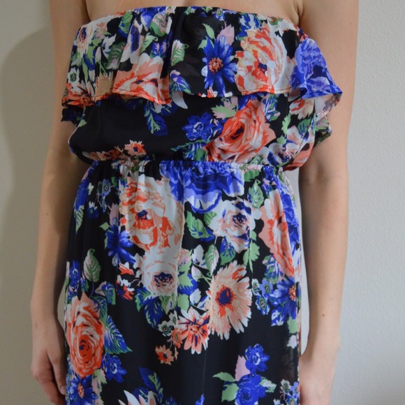 Floral Print Maxi Dress - Picture 1 of 3