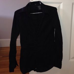 Perfect black button down shirt for work