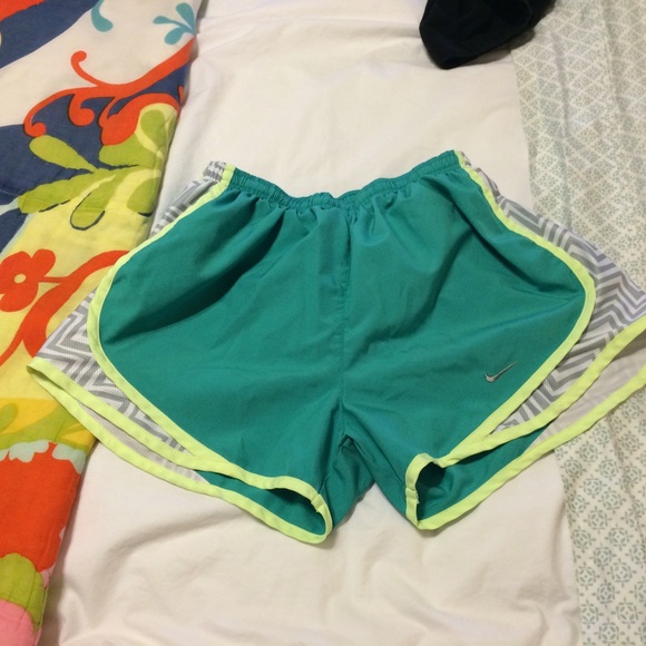 Teal Nike Drifit running shorts