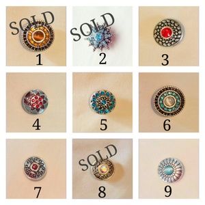 Buttons For Interchangeable Jewelry