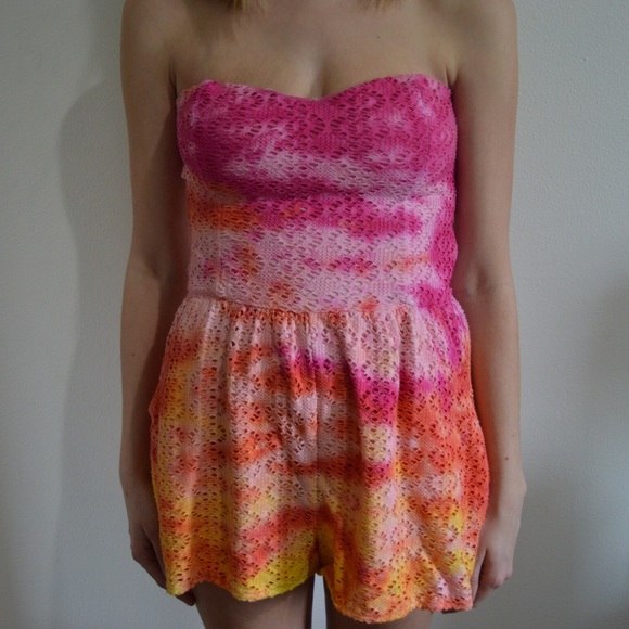 Tie Dye Playsuit - Picture 2 of 3