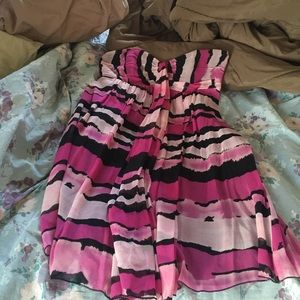 Express strapless dress