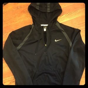 Nike quarter zip hooded sweatshirt