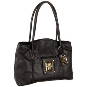 Black leather Nolita shopper handbag. $258 MSRP