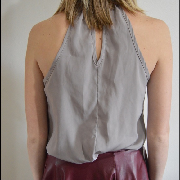 Beige Silky Top - Picture 1 of 3