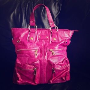 Fuschia Pink Satchel