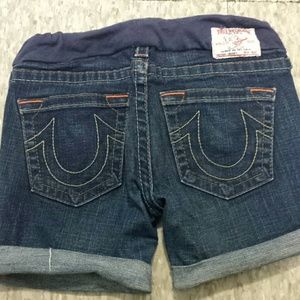 Maternity True Religion Shorts
