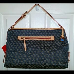 NWT Authentic Dooney & Bourke Signature Denim Bag