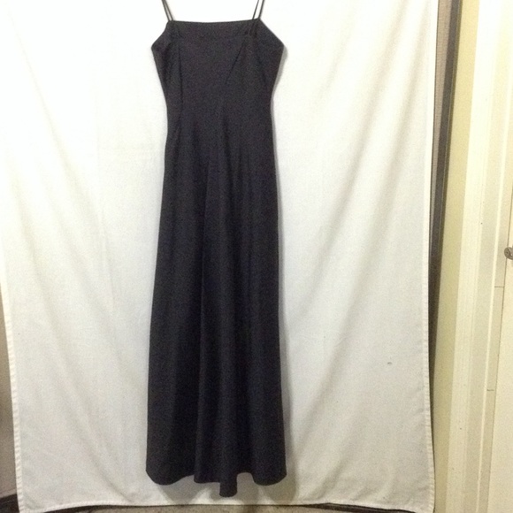 Bcbgmaxazria collection black long dress new - Picture 3 of 4