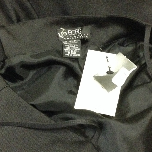 Bcbgmaxazria collection black long dress new - Picture 4 of 4