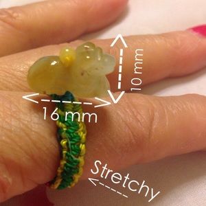 🌹This luck ram jade ring is real Jade. 🌹