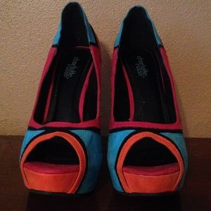 Charlotte Russe Colorblock heels