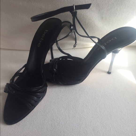 Bebe strappy black heels