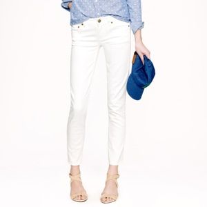 J crew matchstick crop white jeans