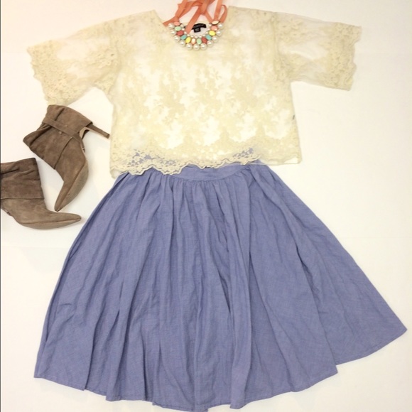 Sparkle and Fade - urban outfitters midi skirt.
