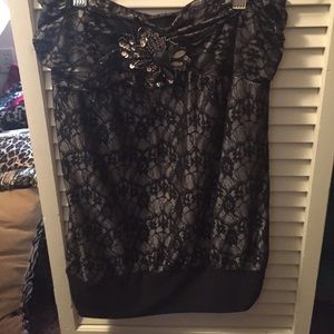 Dressy strapless top