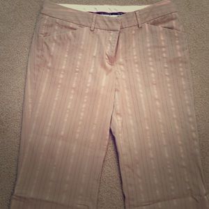 The Limited tan pinstripe pants