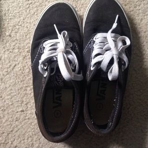 Black and white vans