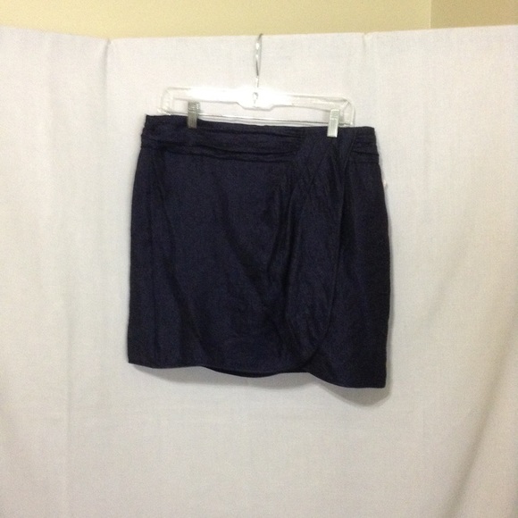 Nanette Lepore navy blue mini skirt