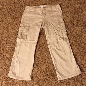 Khaki Cargo Capris