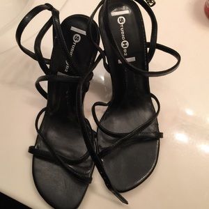 studio HD2 , size 7, lizzy, strappy black shoes