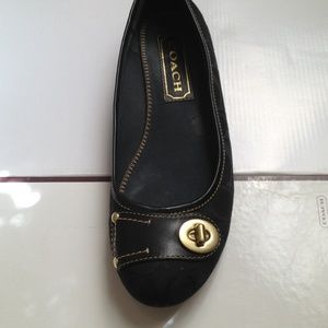 VERY gently used Black Coach Flats