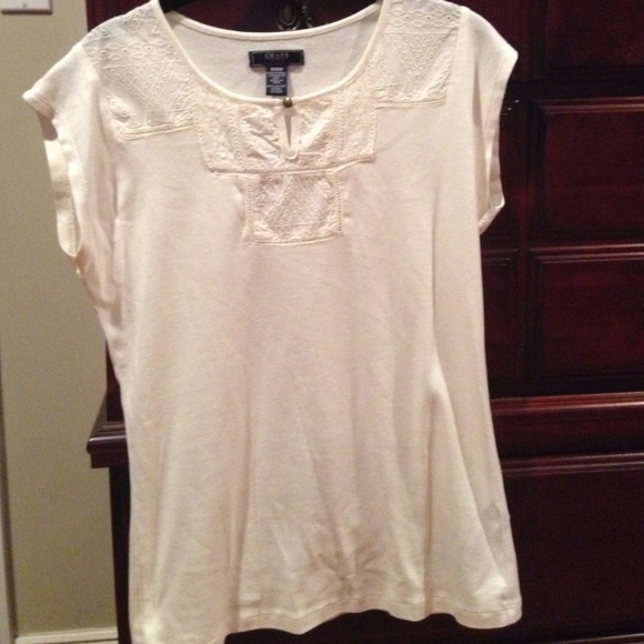 Chaps size M white top