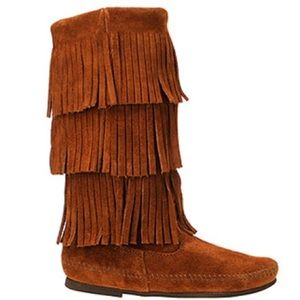Minnetonka Fringe Boots